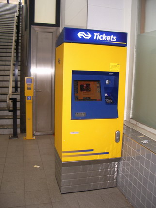 Sales machine for train tickets